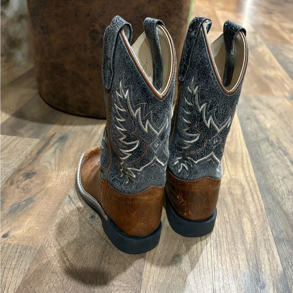 Brown and Blue Western Boots- Boys - Picture 3 of 7